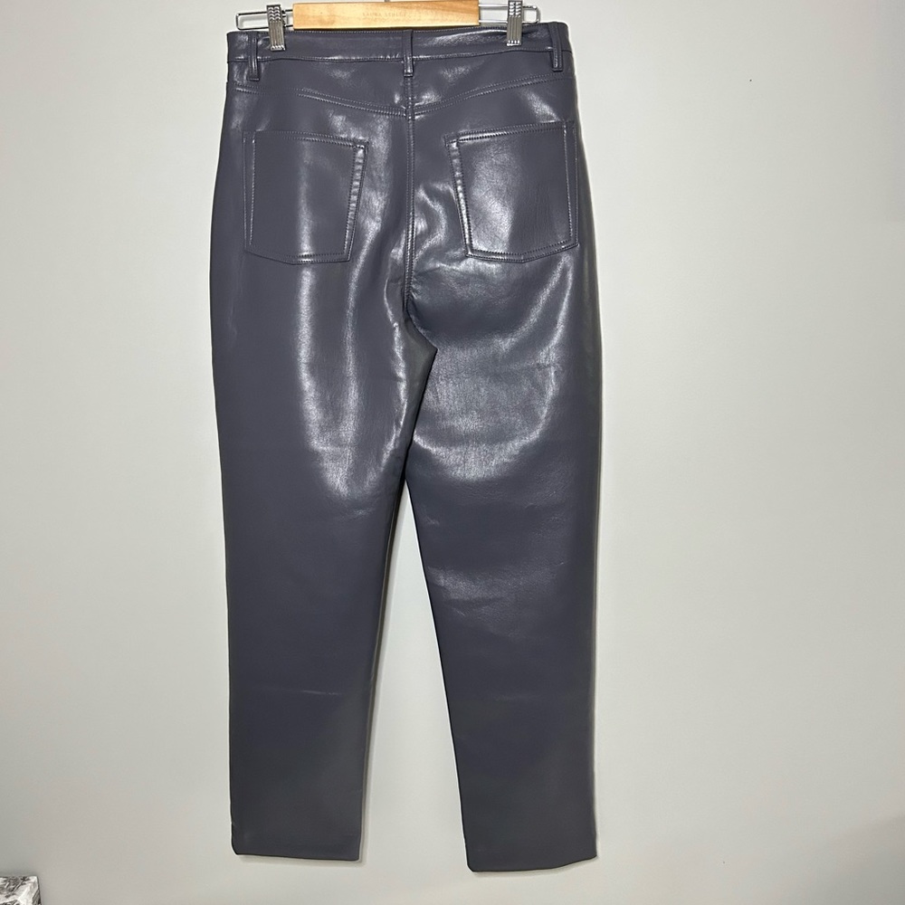 Wilfred Melina Faux Leather Pant - size 12 - peppercorn grey  - EUC - Picture 3 of 11